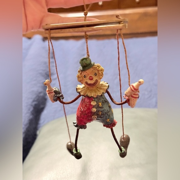 Marionette Jester Clown Christmas Ornament Puppet Figure Holiday Vintage Decor - Picture 2 of 14